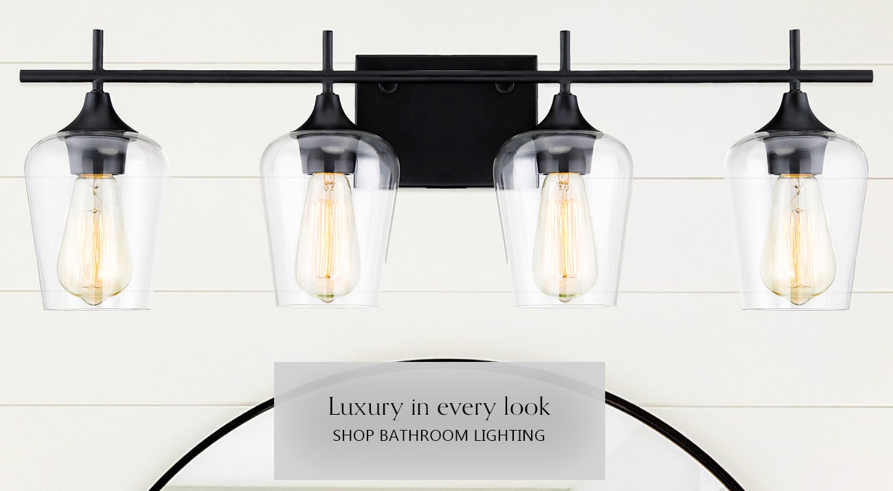 Luxury in every look SHOP BATHROOM LIGHTING